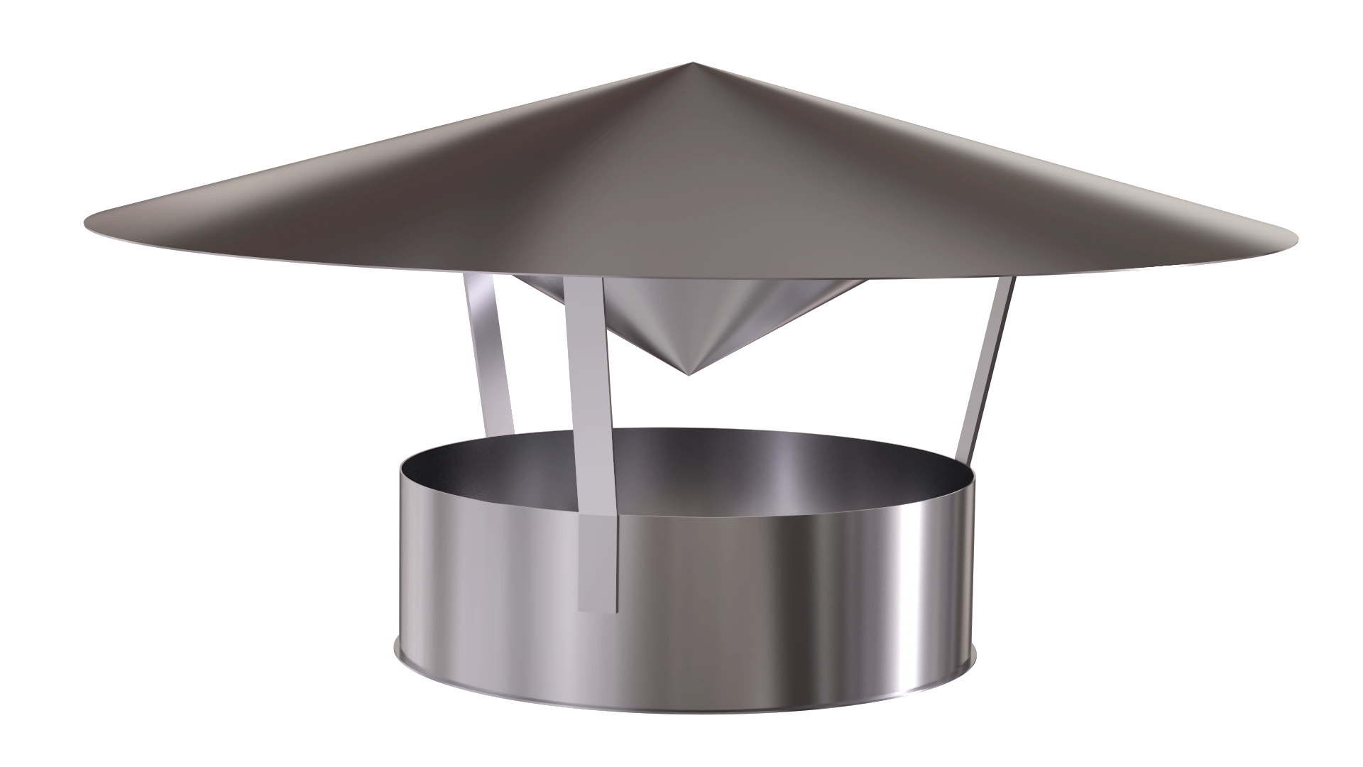 stainless and powder coated carbon steel rain cap